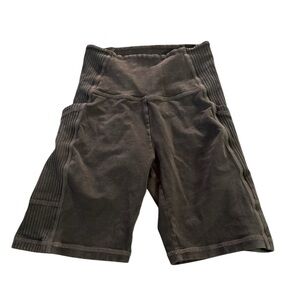 Aerie brown biker shorts